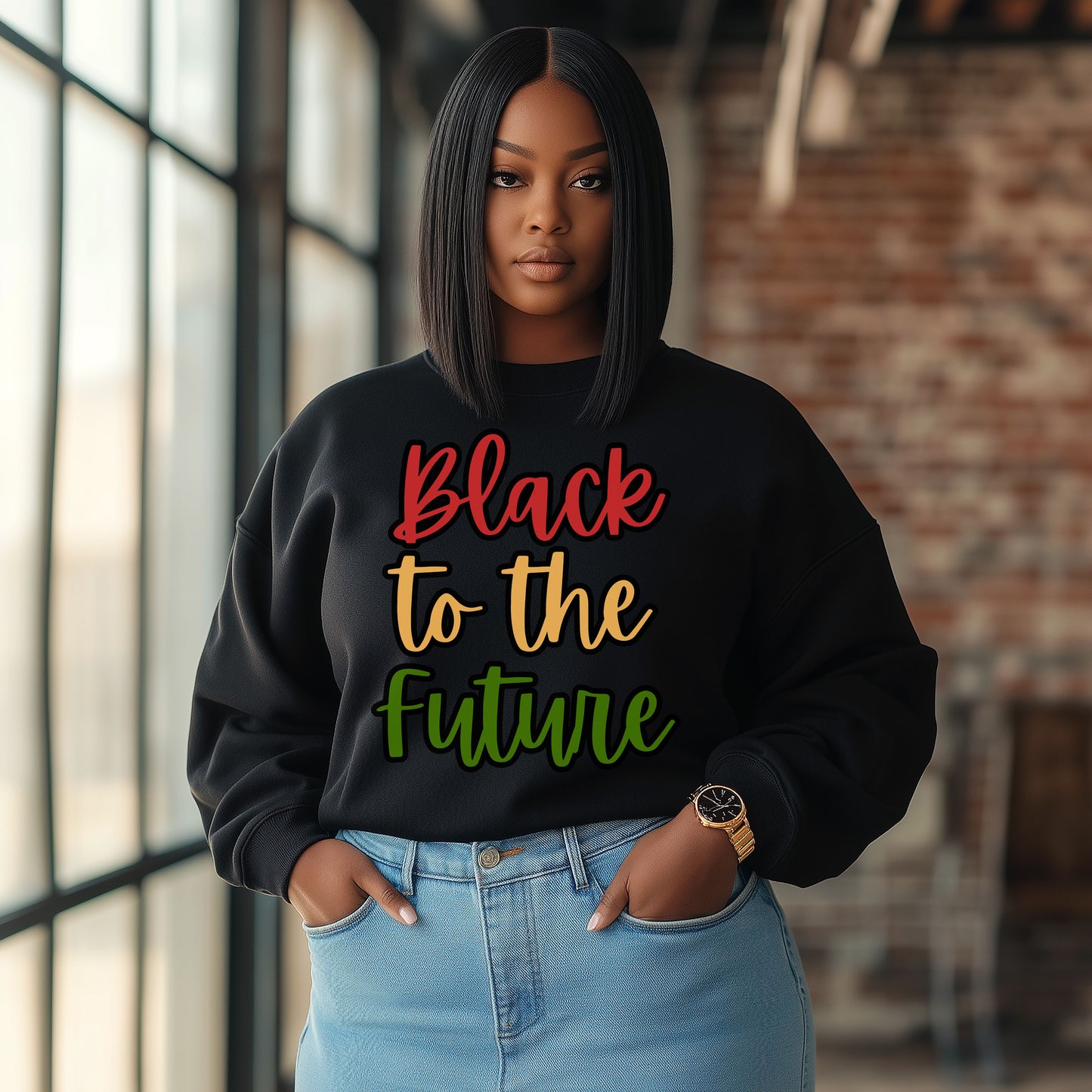 Black to the Future Crewneck