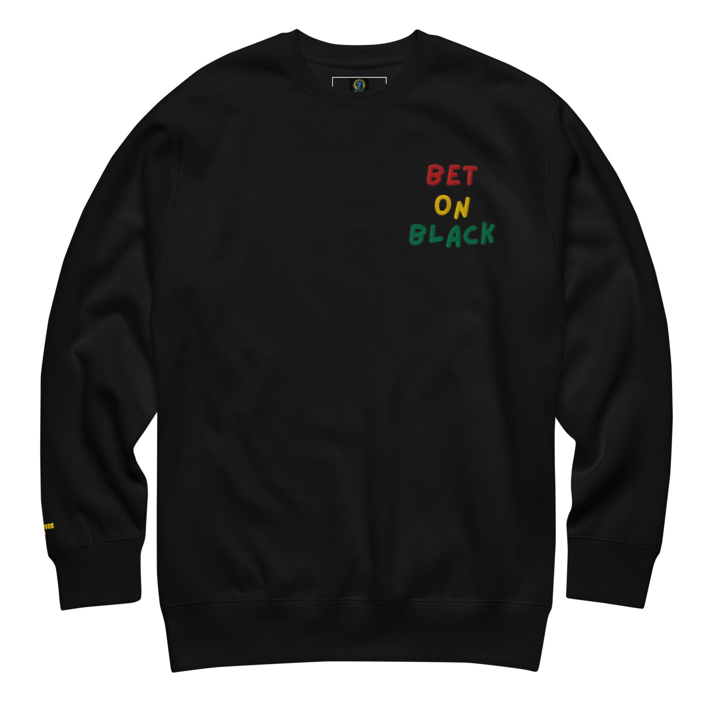Bet on Black Embroidered Crewneck