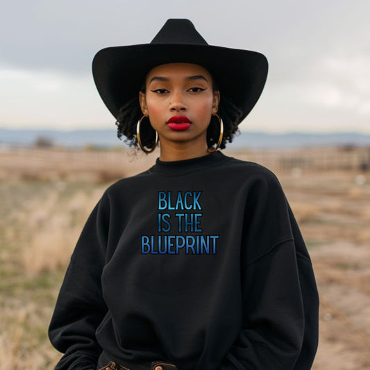Black is the Blueprint Crewneck
