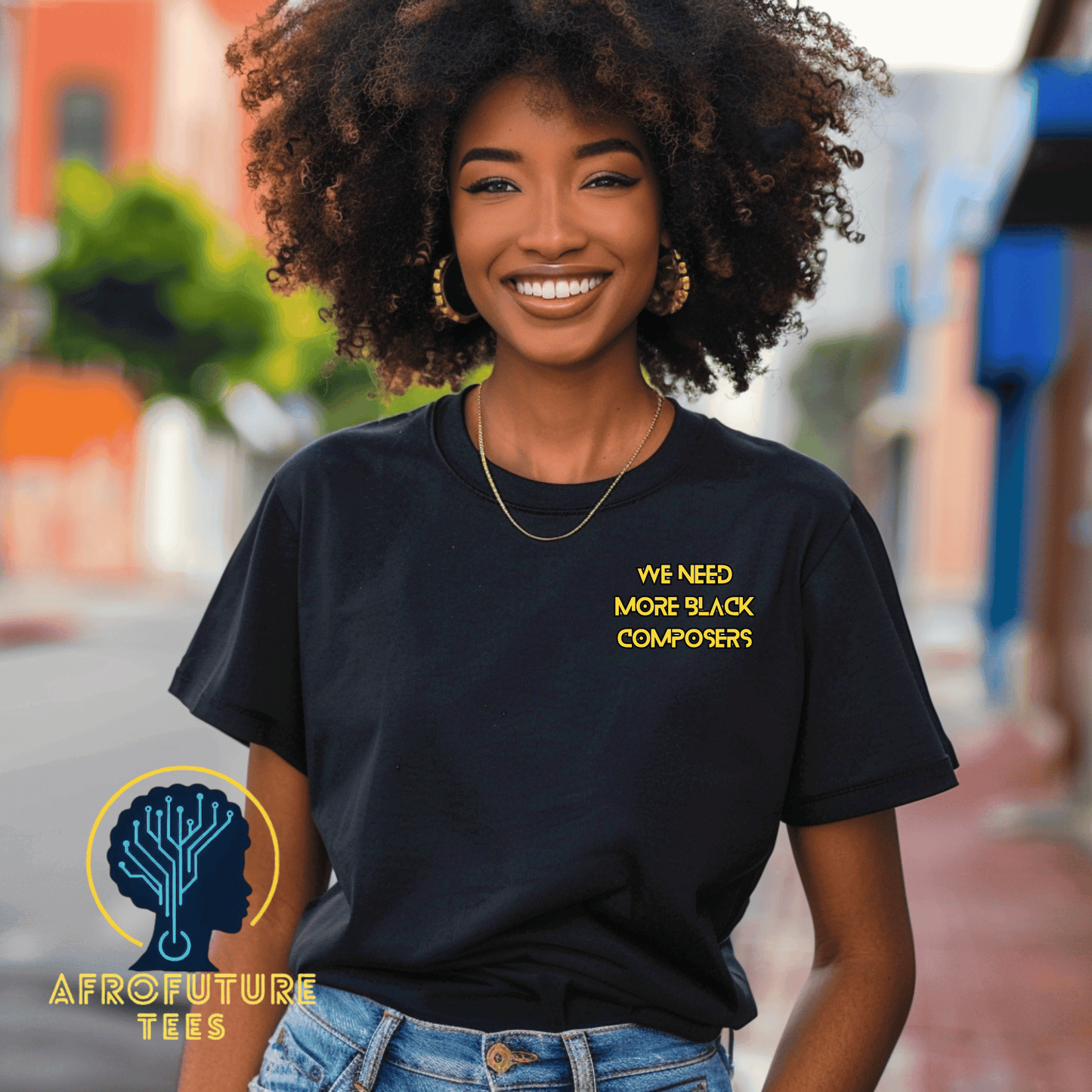 We Need More Black Composers Embroidered Tee