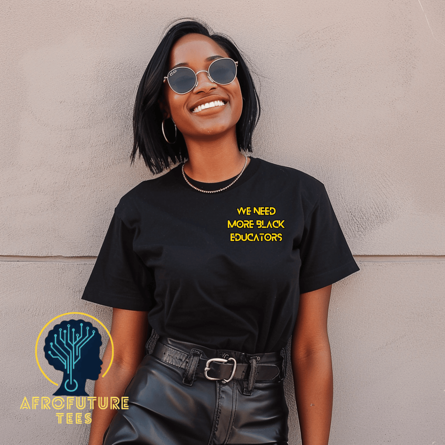 We Need More Black Educators Embroidered Tee