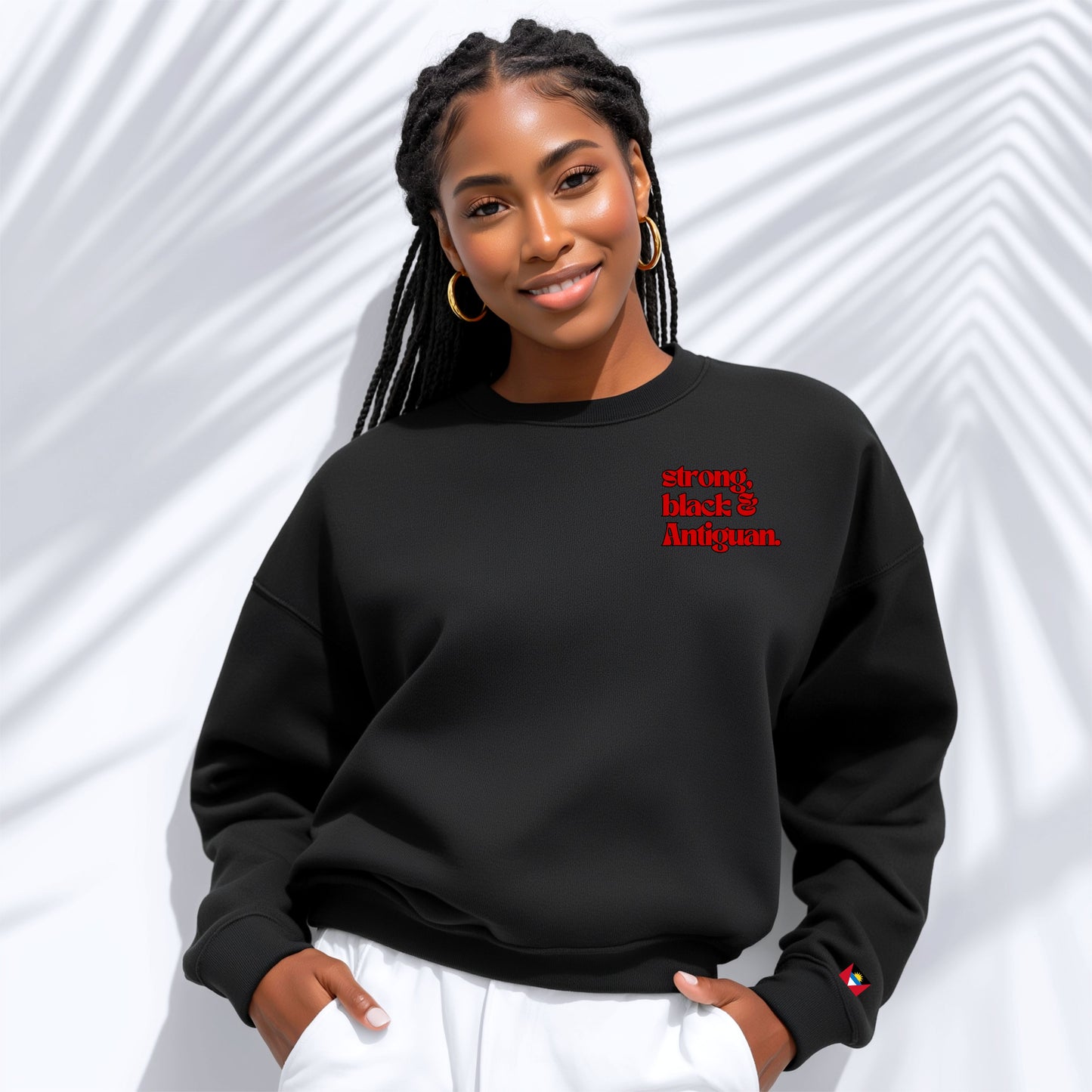 Strong, Black & Antiguan Crewneck