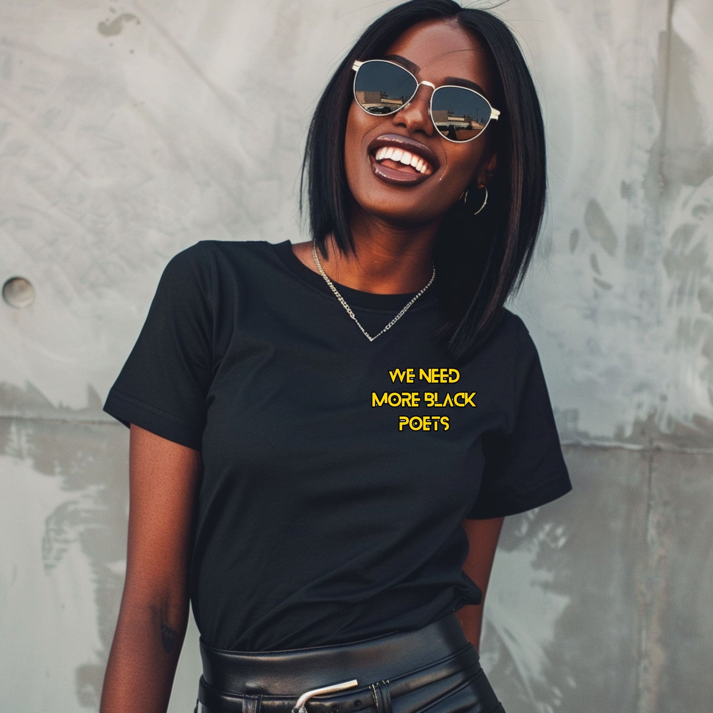 We Need More Black Poets Embroidered Tee