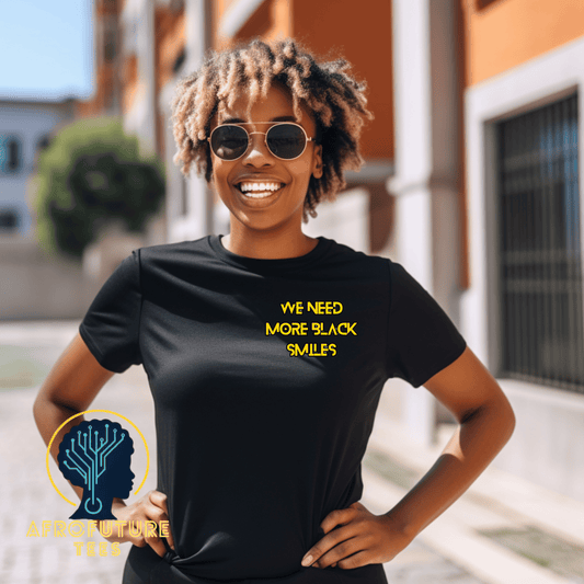 We Need More Black Smiles Embroidered Tee