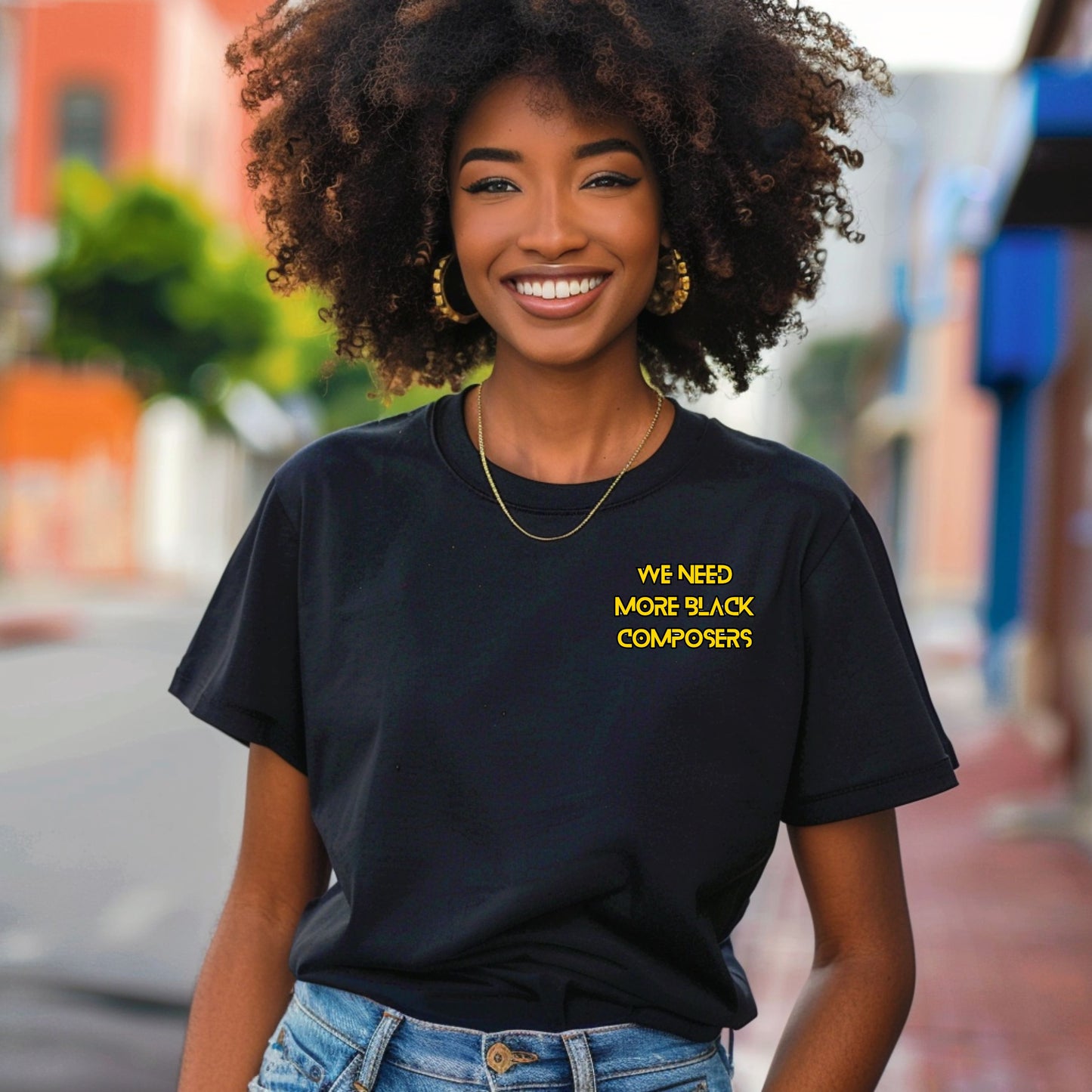 We Need More Black Composers Embroidered Tee